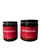 oak barrel cider 8oz amber jar