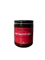 oak barrel cider 8oz amber jar