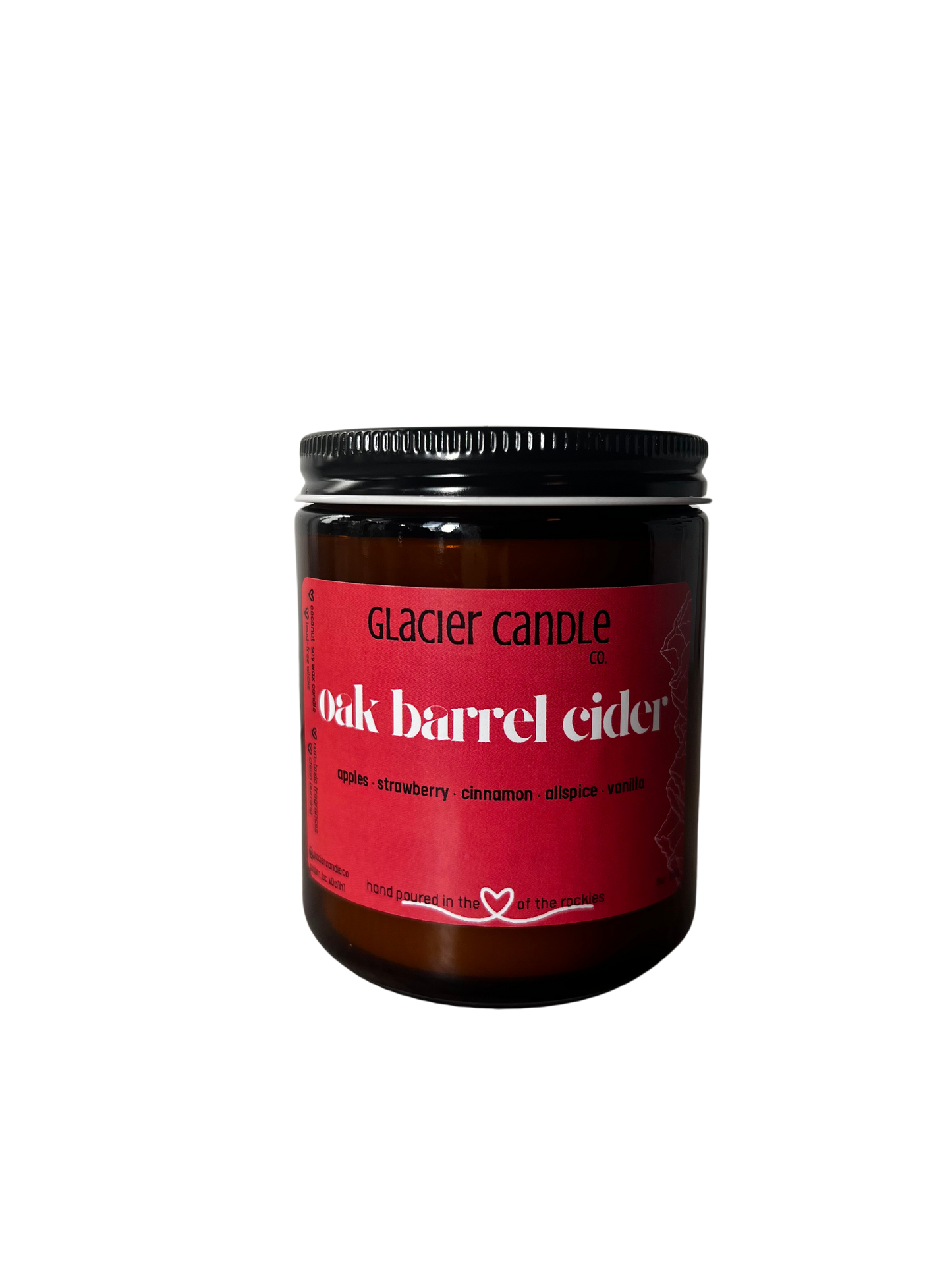 oak barrel cider 8oz amber jar