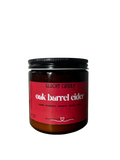 oak barrel cider 16oz amber jar
